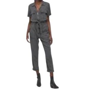 Urban Outfitters BDG Grey Lyocell Victory Zip Jumpsuit Boilersuit Women’s L